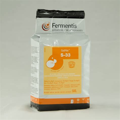 Fermentis SafAle S 33 500 G Welcome BSG HandCraft Wholesale