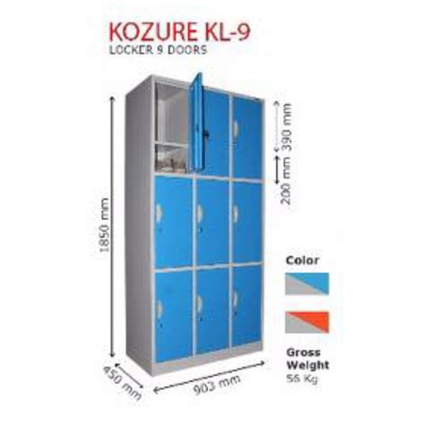 Jual LOKER BESI LOCKER LEMARI BESI 9 PINTU KOZURE KL 9 Shopee Indonesia