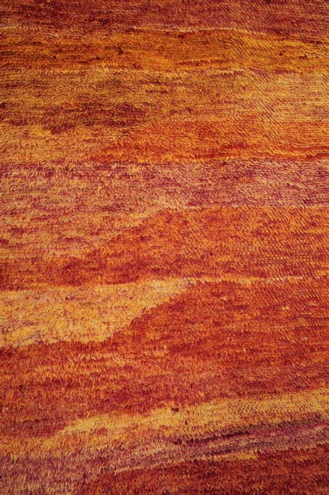 Vintage Open Field Orange Berber Carpet For Sale At 1stdibs