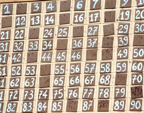 Bingo chart stock image. Image of board, numerals, called - 58391211