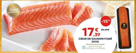 Promo Cœur De Saumon Fumé 300 G chez Cabesto iCatalogue fr