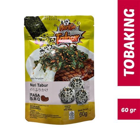 Jual Nori Tabur Rumput Laut Panggang 60gr Sapi Seafood Bbq Pedas Halal