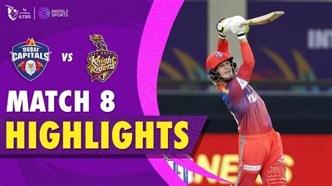 ILT20 2024 Match Highlights Dubai Capitals Vs Abu Dhabi Knight Riders