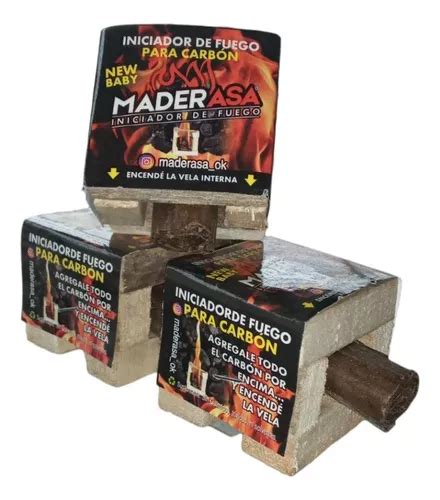 Iniciador De Fuego Carbon Maderasa Chico Parrilla Asado