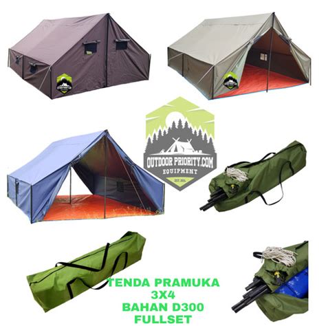 Jual Tenda Pramuka X Bahan D Alas Terpal Plastik Hijau Kota