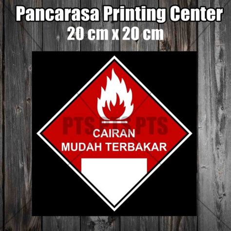 Jual Stiker Cairan Mudah Terbakar Safety Sign Warning Imo Surabaya