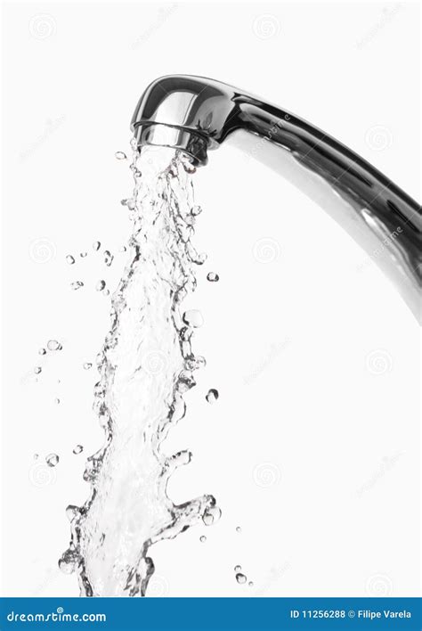 Tap Of Running Water Stock Photo Image Of Open Blurry 11256288