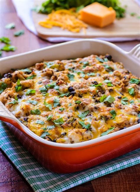 Mexican Chicken Quinoa Casserole Healthy Easy And Cheesy Cooking