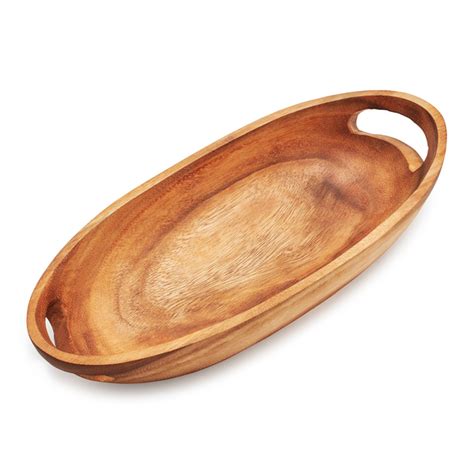 Acacia Serving Tray With Handles Sur La Table