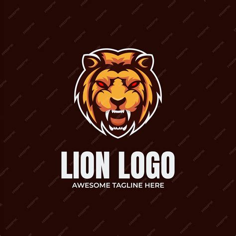 Premium Vector Lion Mascot Logo Design