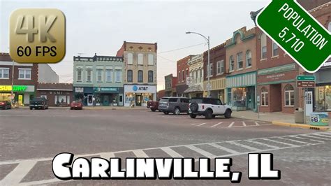 Driving Around Small Town Carlinville IL In 4k Video YouTube