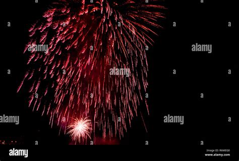 Fireworks display night in London Stock Photo - Alamy