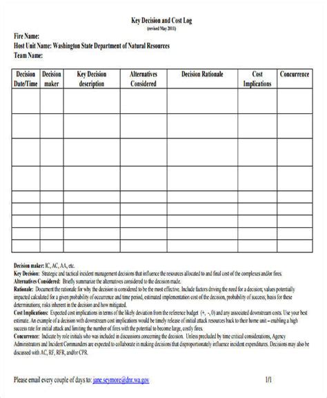 Key Log Templates 11 Free Printable Word And Excel Formats Samples