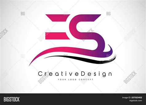 Es E S Letter Logo Vector Photo Free Trial Bigstock