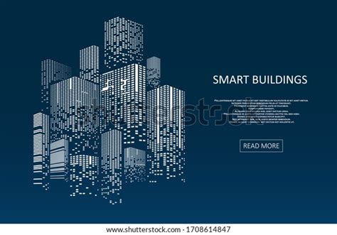 Smart Building Concept Design City Illustration Stock Vector Royalty