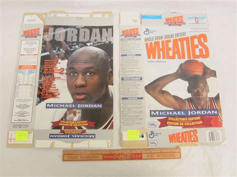 2 Wheaties Cereal Boxes Michael Jordan - Schmalz Auctions