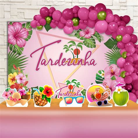 Kit Aniversário Ouro Painel Display Fita Tardezinha Elo7