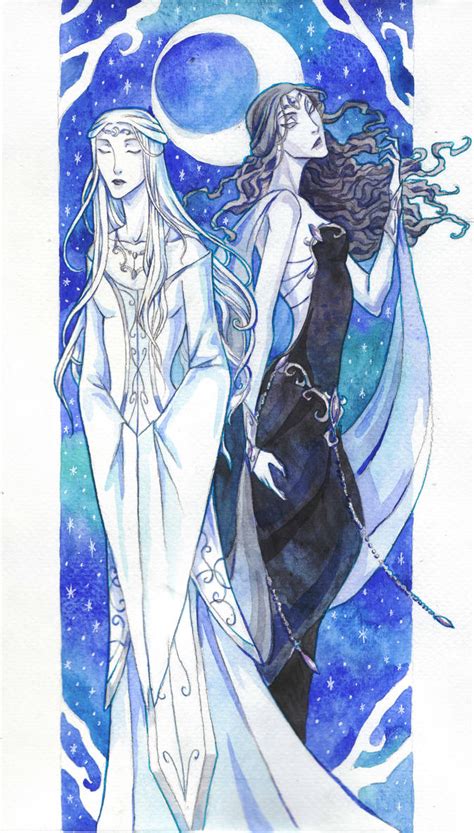 Selune and Shar by LadySiryna on DeviantArt