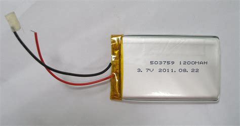 Manufacturer OEM Rechargeable Lithium Polymer Battery 503759 3 7V