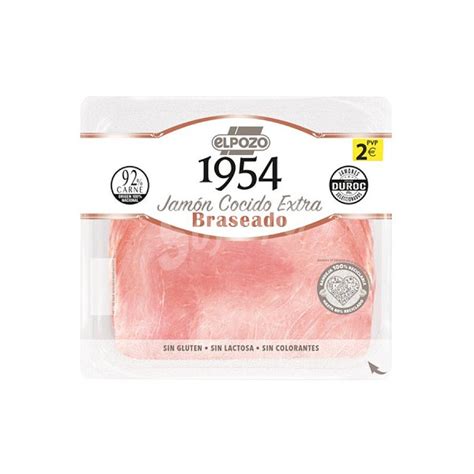 ElPozo Edición 1954 jamón cocido extra braseado sabor ahumado raza