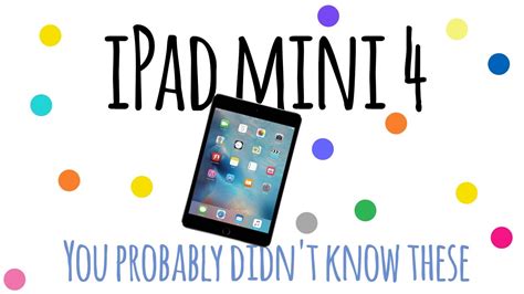 Ipad Mini Tips And Tricks You Didn T Know Youtube