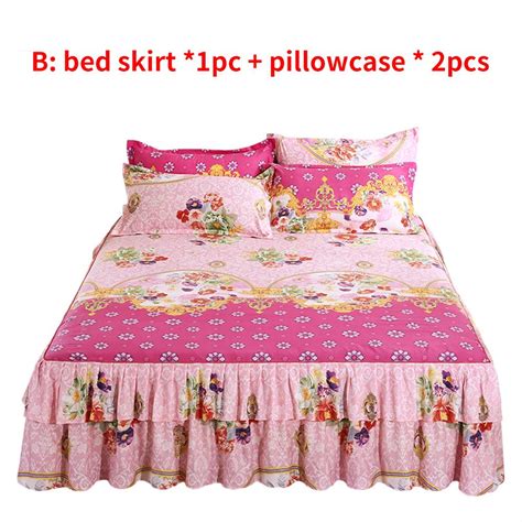 Buy Floral Fitted Sheet Cover Graceful Bedspread Skin Friendly Cotton