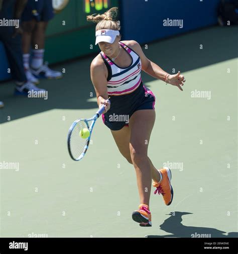 Sofia Kenin USA In Action During Round 2 Of US Open Championships