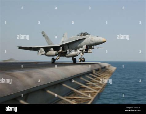 US Navy An F A 18C Hornet Launches From USS John F Kennedy CV 67