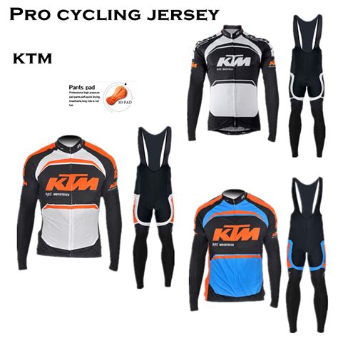 KTM Pro Team 2015 Cycling Jersey Bike Long Sleeves Bicycle Ropa De