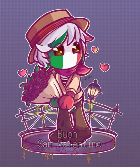 Countryhumans Italy San Valentino Sorarisu Illustrations Art Street