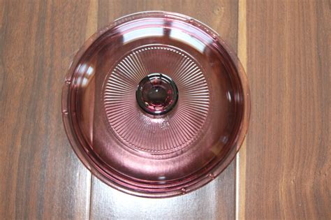 Pyrex Corning Visions Cranberry Glass Lid V 1 C For 1 Qt Pot Or