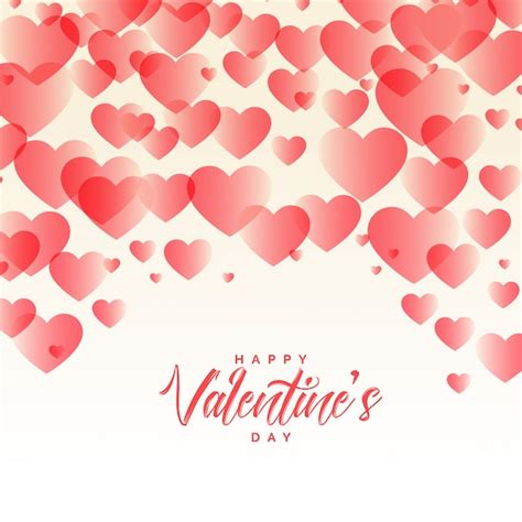 Free Vector Elegant Hearts Pattern Beautiful Valentines Day Background