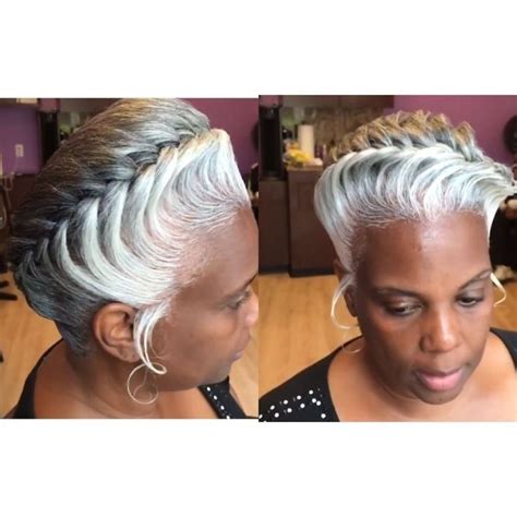 Natural Gray Hair In 2019 Natural Hair Styles For Black Women Natural Hair Styles Grey Hair