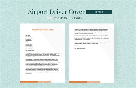 Professional Driver Cover Letter In Word Google Docs Pages PDF