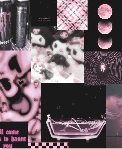 Sanrio grunge pink collage aesthetic in 2022 | Pink collages aesthetic ...