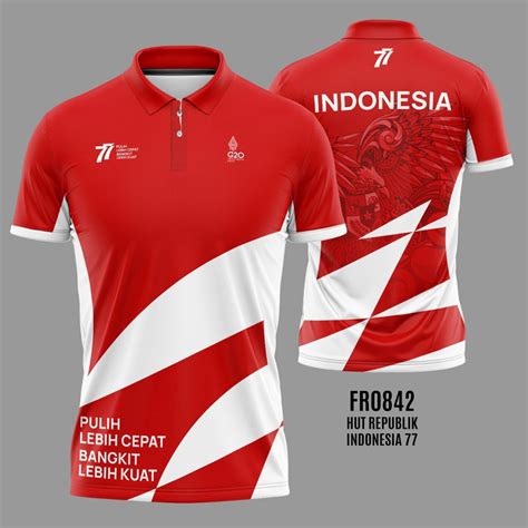 Jual KAOS KEMERDEKAAN 77 TAHUN INDONESIA JERSEY 17 AGUSTUS BIG SIZE