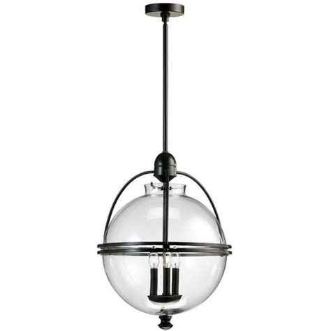 Black Glass Globe Pendant Light Shelly Lighting