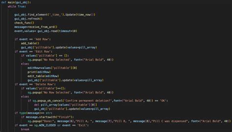 raspberry pi code explanation pscy pill dispenser