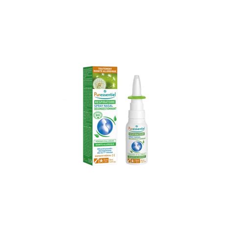 Puressentiel Respiratoire Spray Nasal Décongestionnant 15 ml