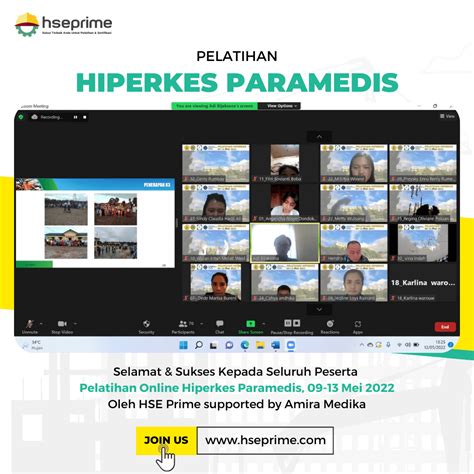 Pelatihan Hiperkes Paramedis Sertifikasi Kemnaker Ri