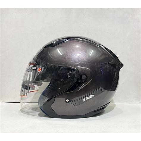 Jual Helm Ink Metro Solid Halface Double Visor Visor Original