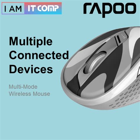 RAPOO M500 SILENT Multi Mode Wireless Bluetooth Mouse Multiple