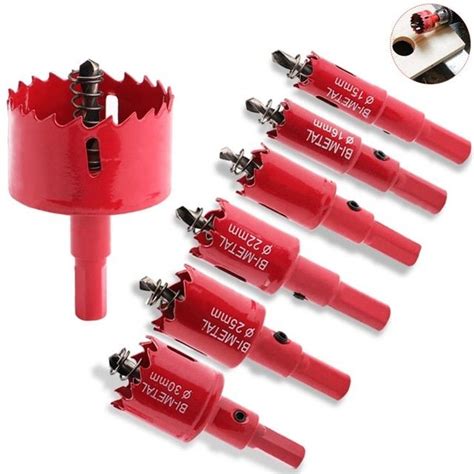 Pcs Hole Saw Drill Bit Cutter Metal Twist Drill Bits M Hss Steel