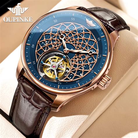 Oupinke Luxury Brand Men S Watches Tourbillon Movement Automatic