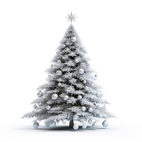 Premium AI Image | christmas tree white background