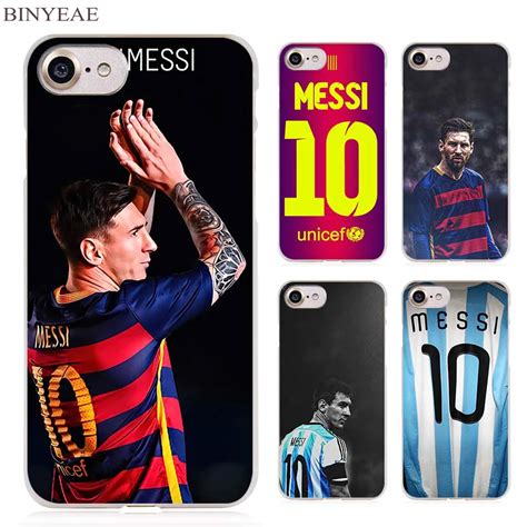 BINYEAE Lionel Messi Clear Cell Phone Case Cover For Apple IPhone 4 4s