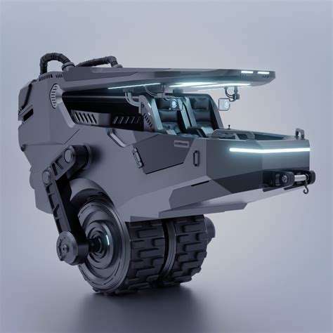 Sci Fi All Terrain Vehicle D Model Turbosquid