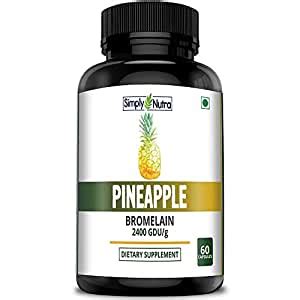 Buy Simply Nutra Pineapple Bromelain Gdu G Mg Veg Capsules