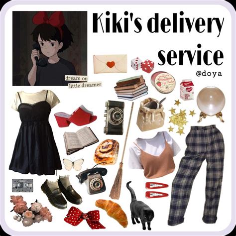 Kikis Delivery Service Aesthetic Outfit Moodboard Anime Inspired