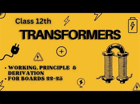 Transformers Working Principle Derivation Class Chapter